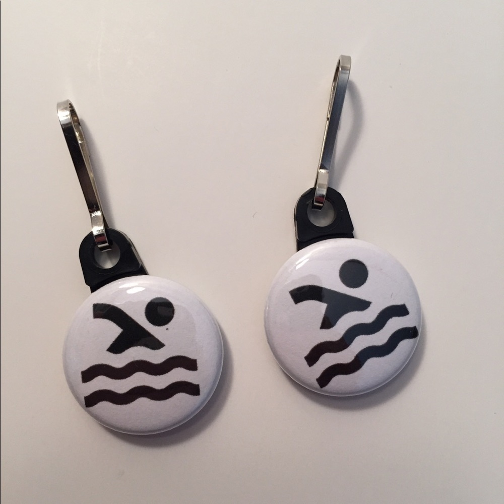 Swimming Sport Bag Tags Zipper Pull